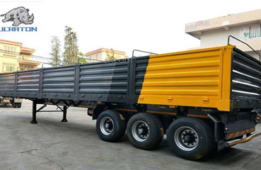 3轴50吨侧帘半挂车