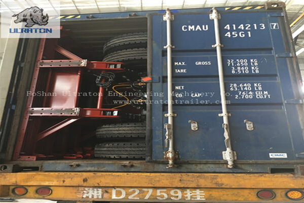 前往越南的 10 台平板半挂车