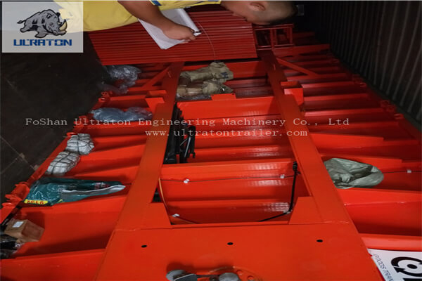 发往坦桑尼亚非洲的 12 辆平板半挂车